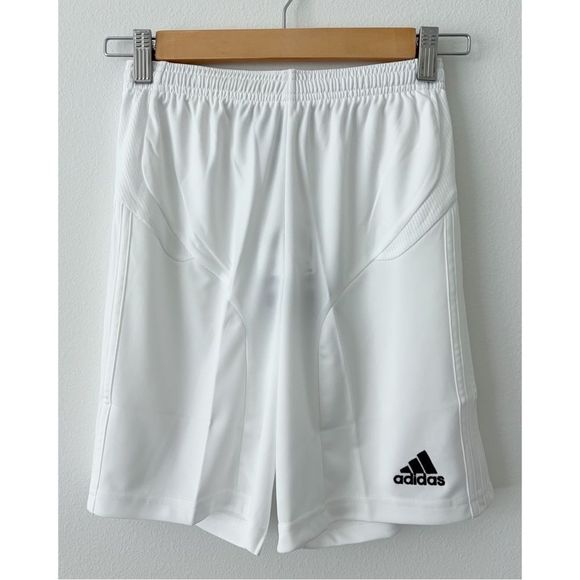 Adidas Camp 11 White-on-White Soccer Shorts | Youth Girls Medium | NEW - Picture 11 of 15